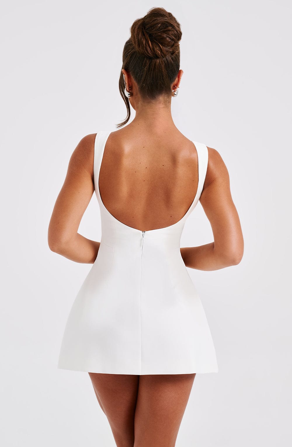 Alana Mini Dress - Ivory Selfyy Alana Mini Dress - Ivory Selfyy