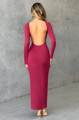 Aleena Maxi Dress - Cherry