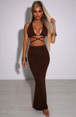 Alexa Maxi Skirt - Chocolate