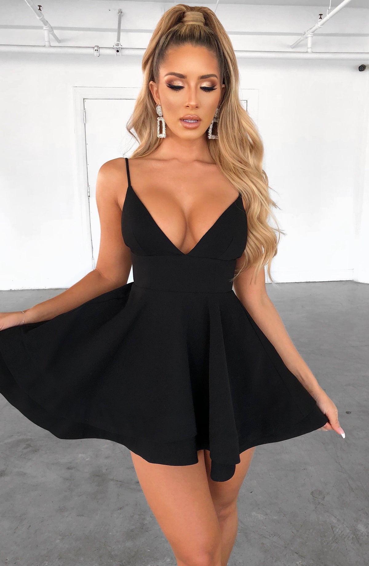 Amanda Mini Dress - Black