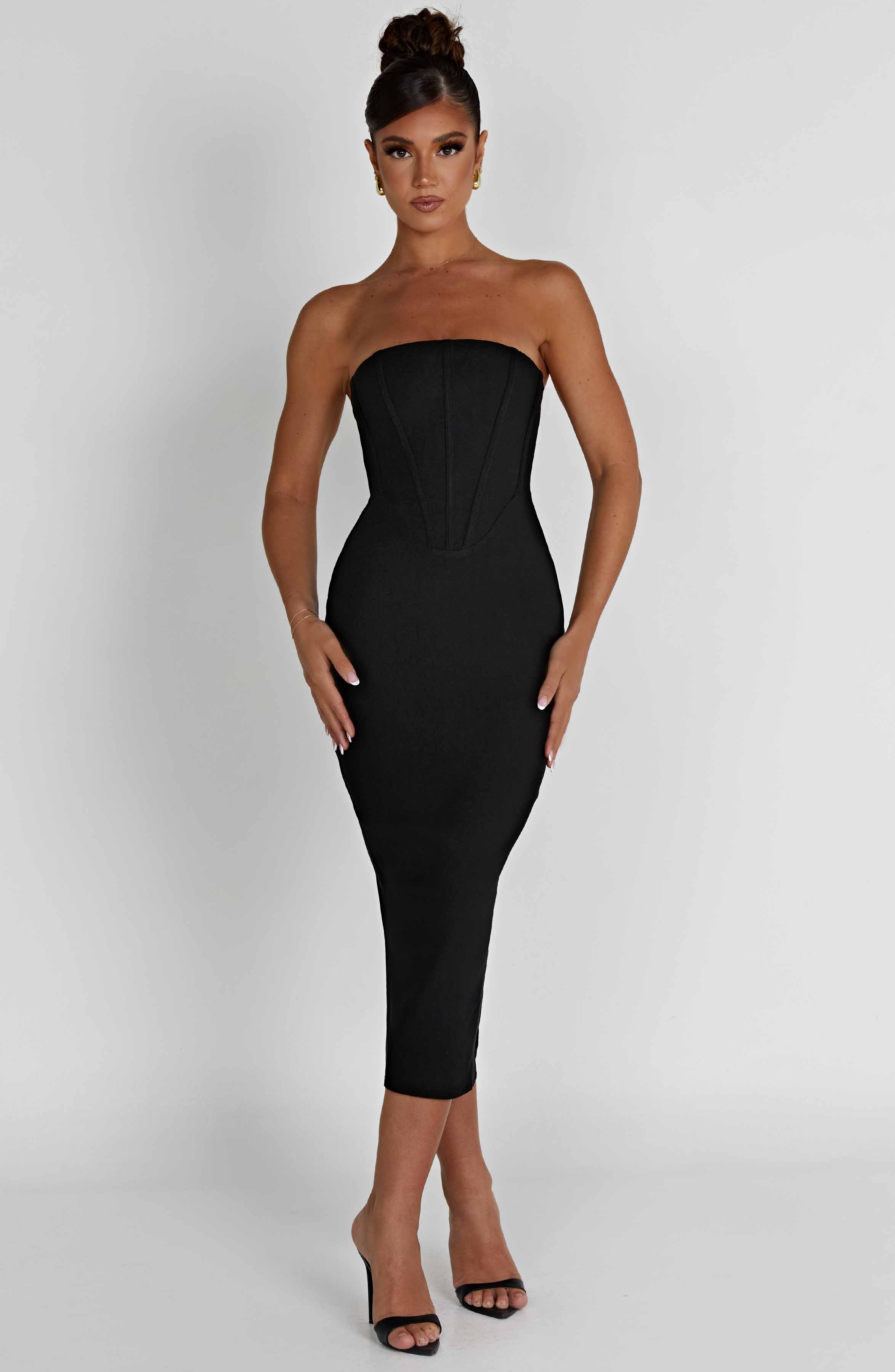 Amore Midi Dress - Black