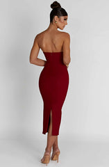 Amore Midi Dress - Red