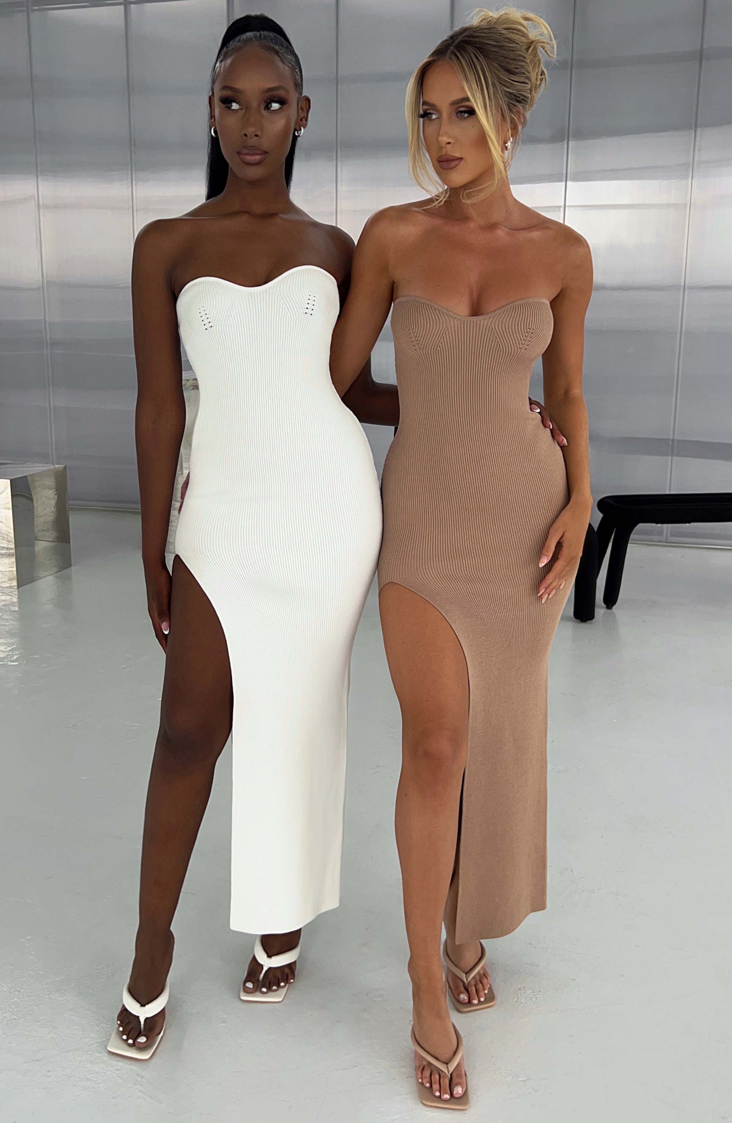 Angela Maxi Dress - Mocha Selfyy Angela Maxi Dress - Mocha Selfyy
