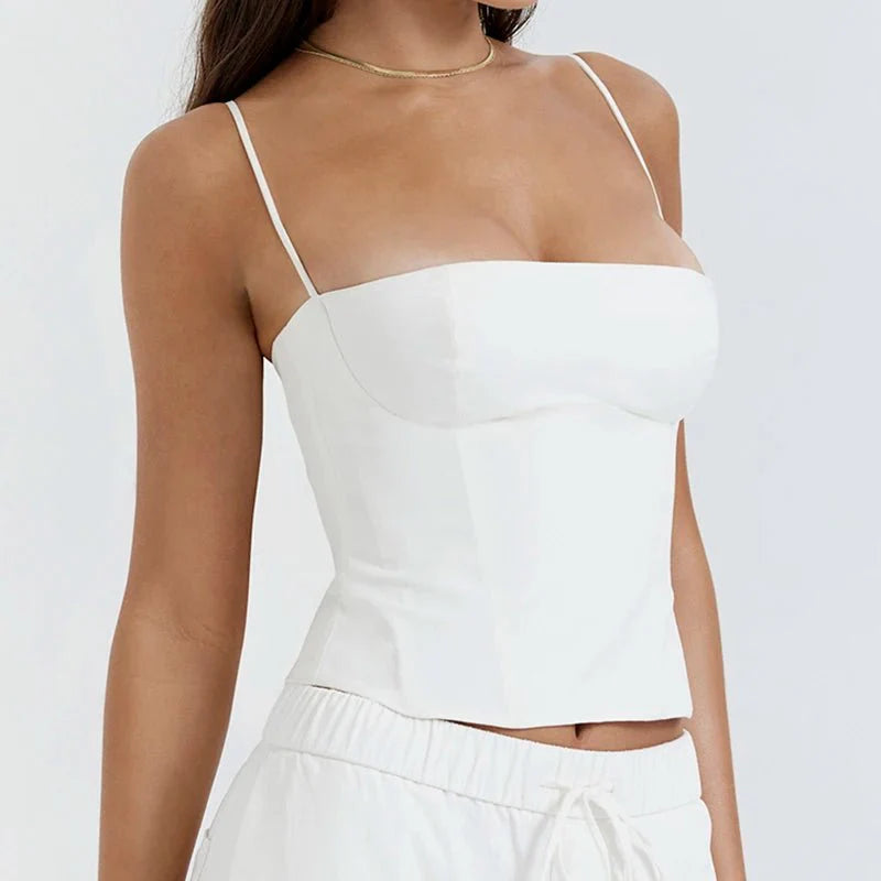 Backless Bustier Crop Top