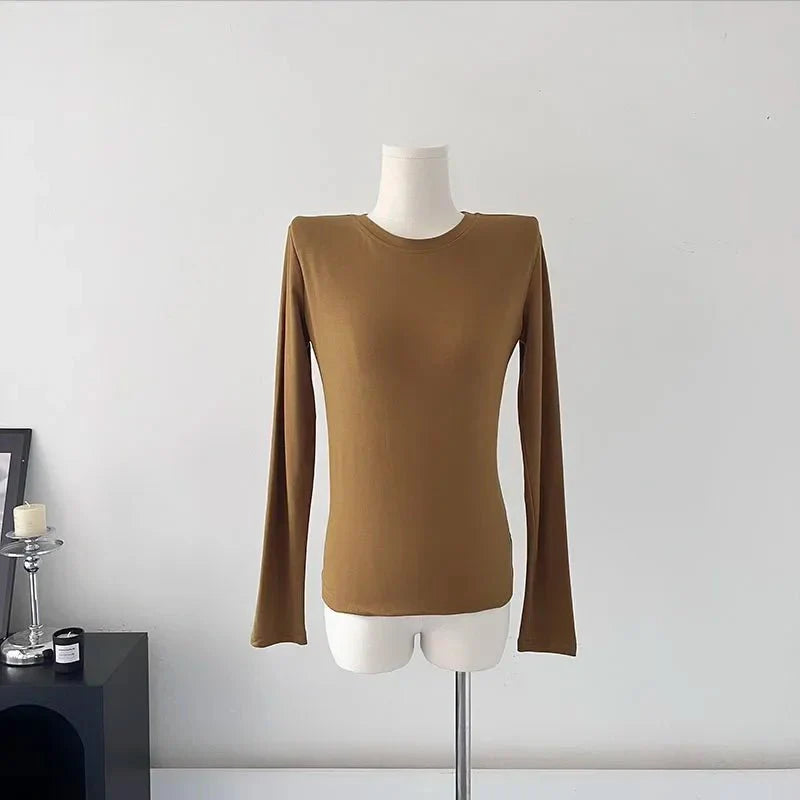 Basic O-neck Elegant T Shirt