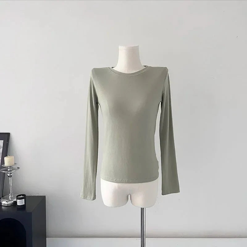 Basic O-neck Elegant T Shirt