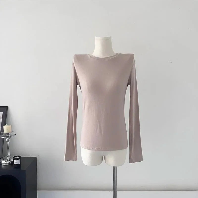 Basic O-neck Elegant T Shirt