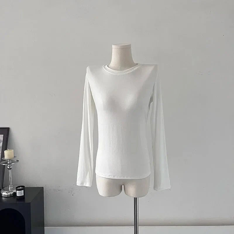 Basic O-neck Elegant T Shirt