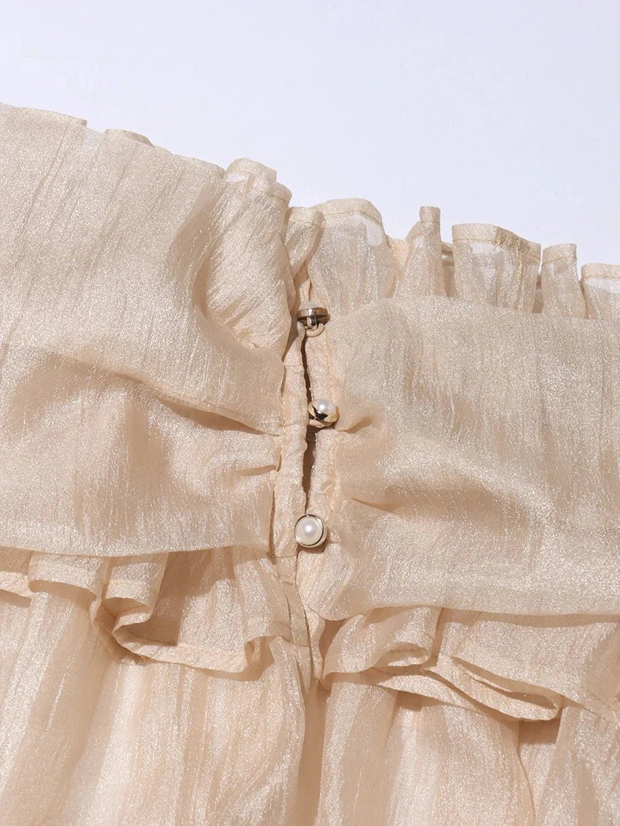 Boho Chic Lace-Up Blouse