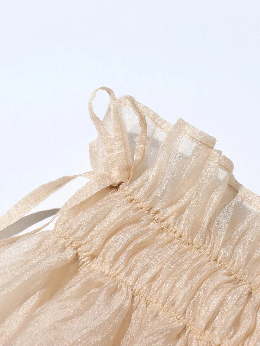 Boho Chic Lace-Up Blouse