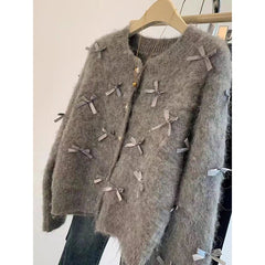 Bow Knitted Cardigan