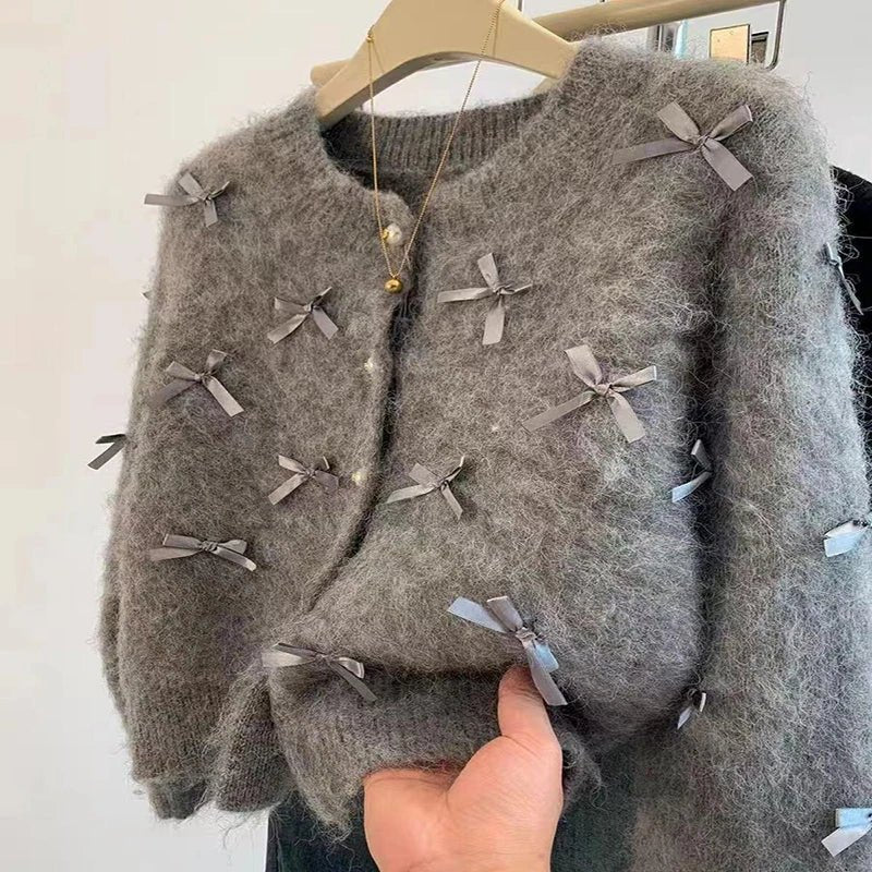Bow Knitted Cardigan