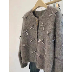 Bow Knitted Cardigan