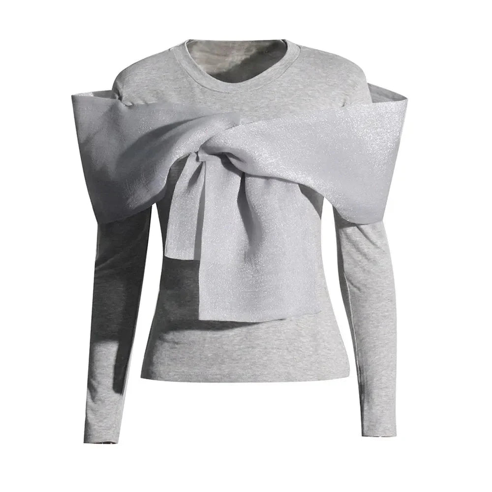Bowknot Slim Minimalist T-Shirts