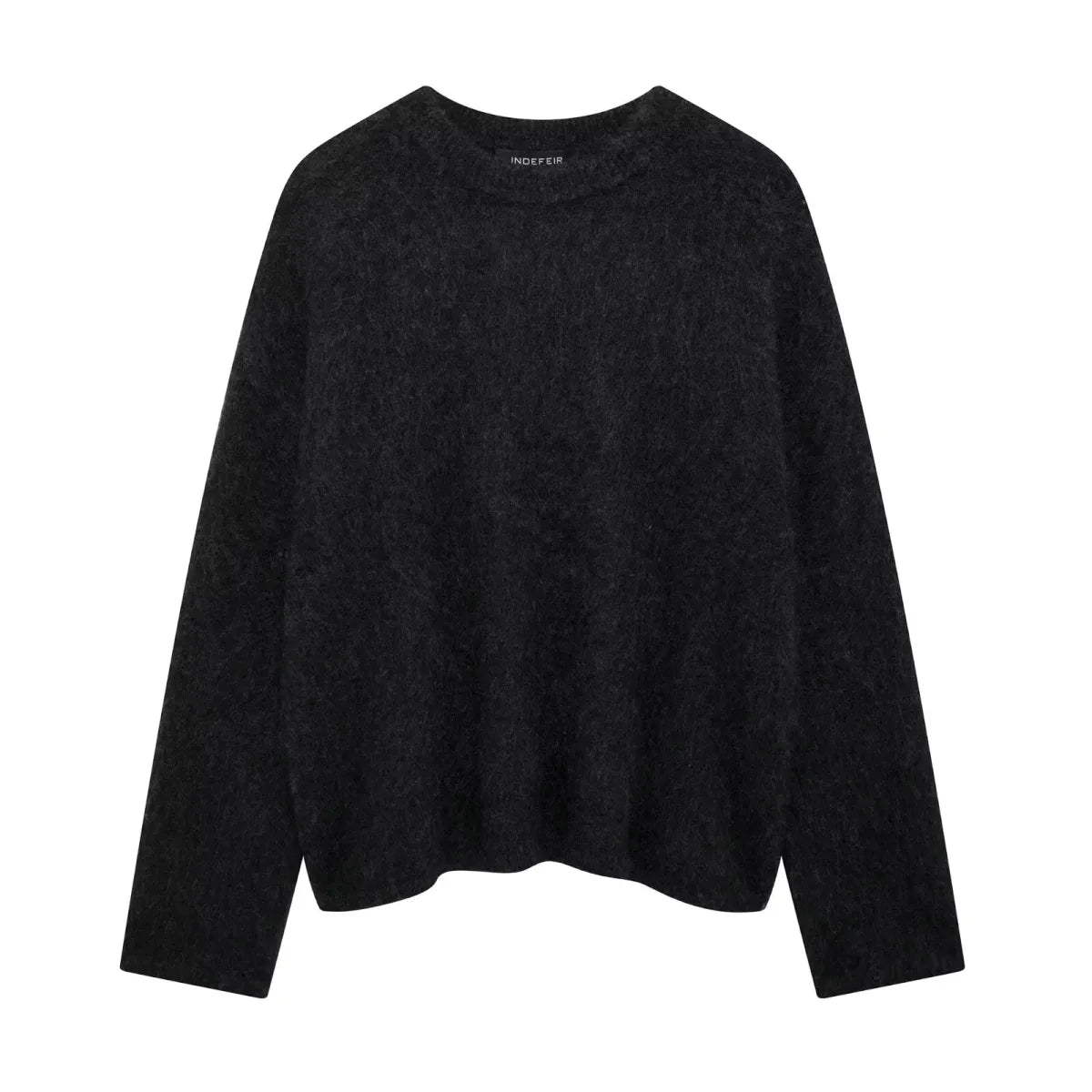 Burgundy Fluffy Knit Sweater