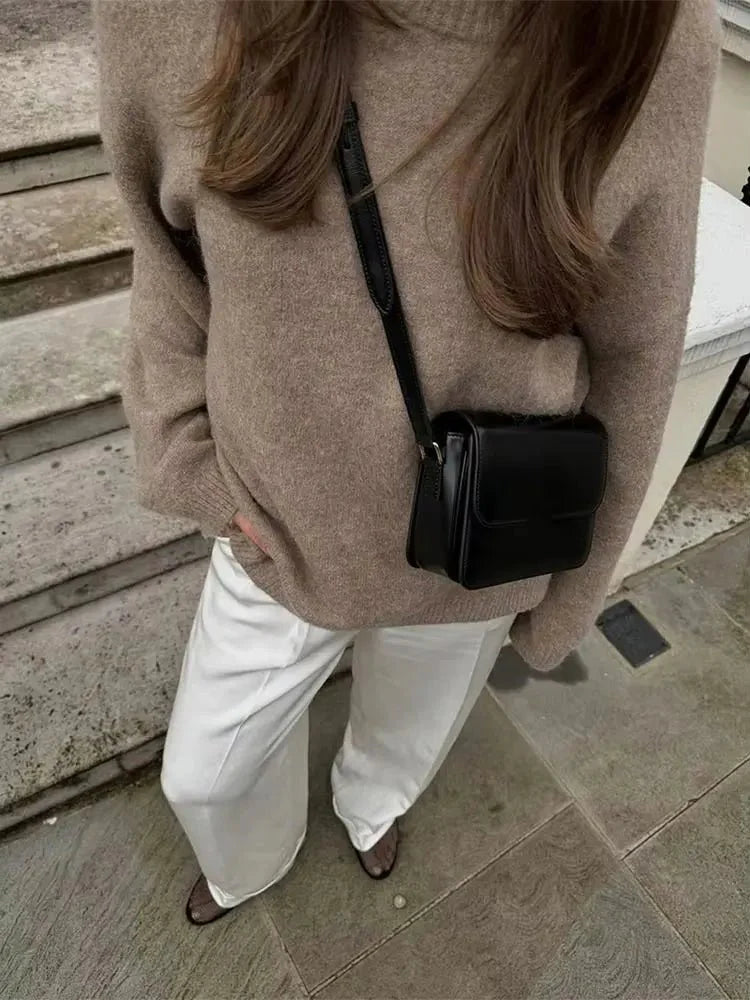 Burgundy Fluffy Knit Sweater
