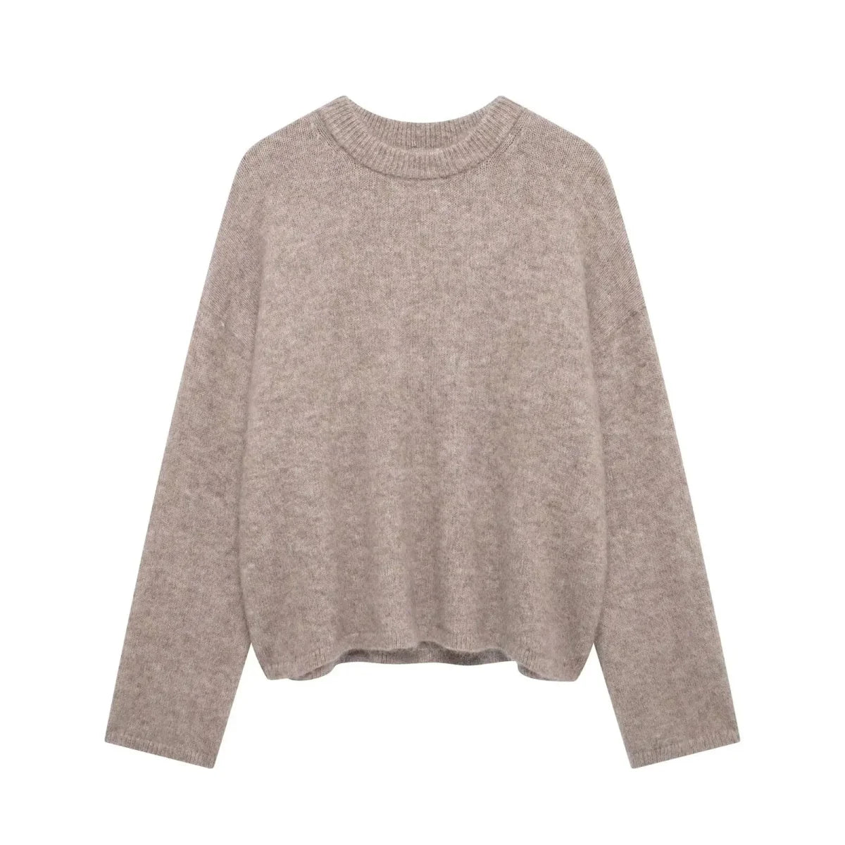 Burgundy Fluffy Knit Sweater