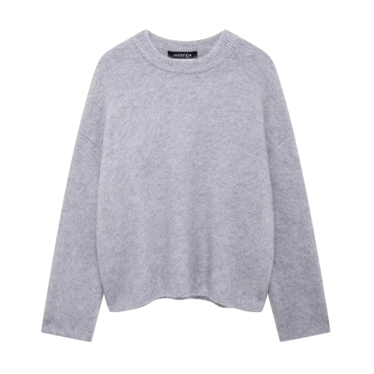 Burgundy Fluffy Knit Sweater