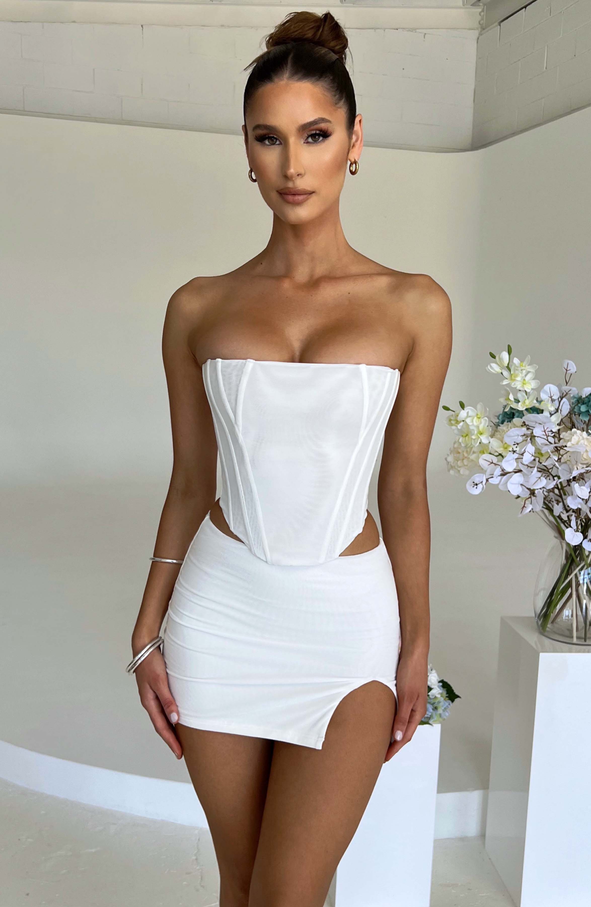 Cami Corset - White