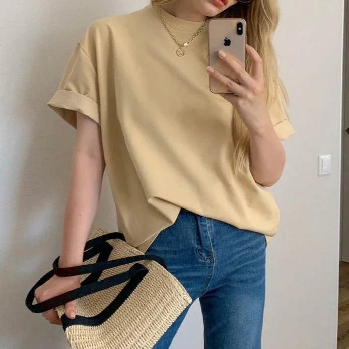 Casual Cotton Basic T-Shirt