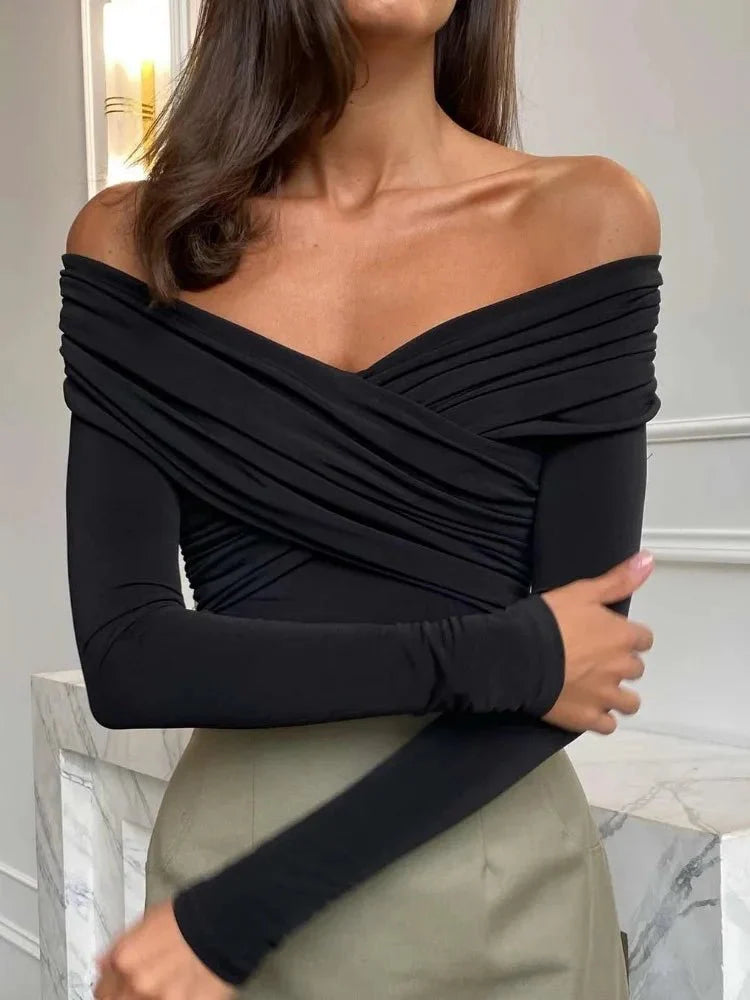 Casual High-Stretch Patchwork Top