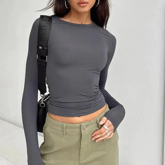 Casual Long Sleeve Slim T-Shirts