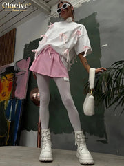 Casual Loose White T-Shirt