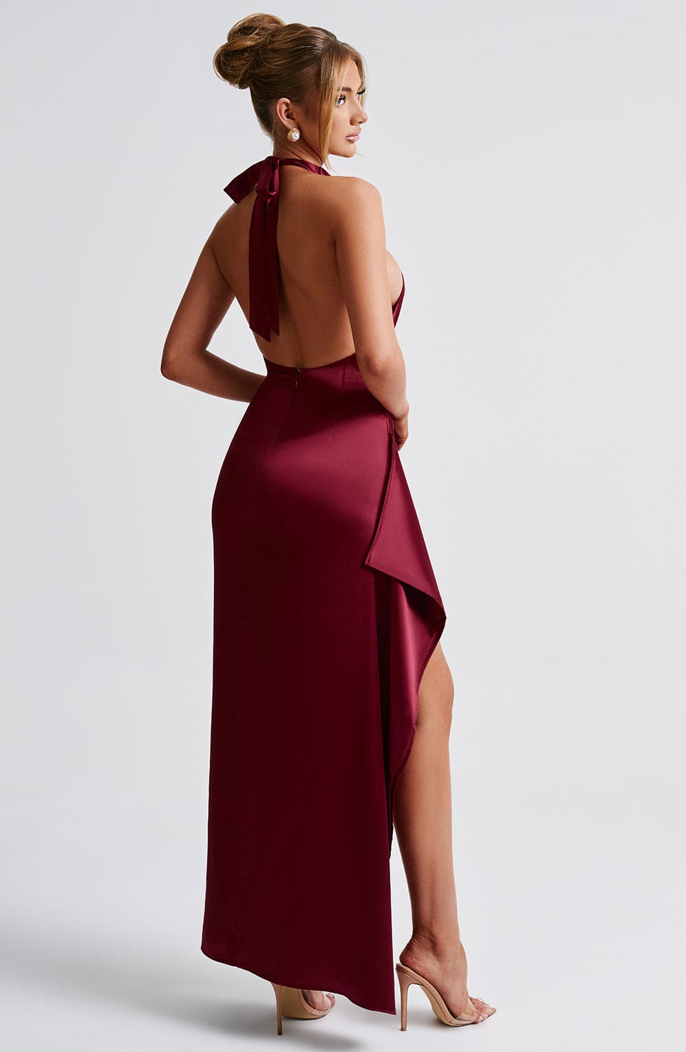 Colette Maxi Dress - Burgundy Selfyy Colette Maxi Dress - Burgundy Selfyy