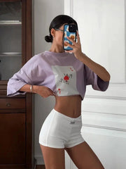 Cotton Poker Card Printed T-Shirt