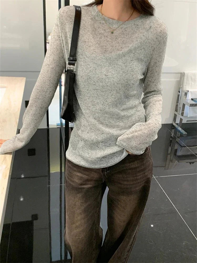 Cotton Slim Tee Top