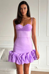 Pleated skirt suspender dress slim fit dress short skirt