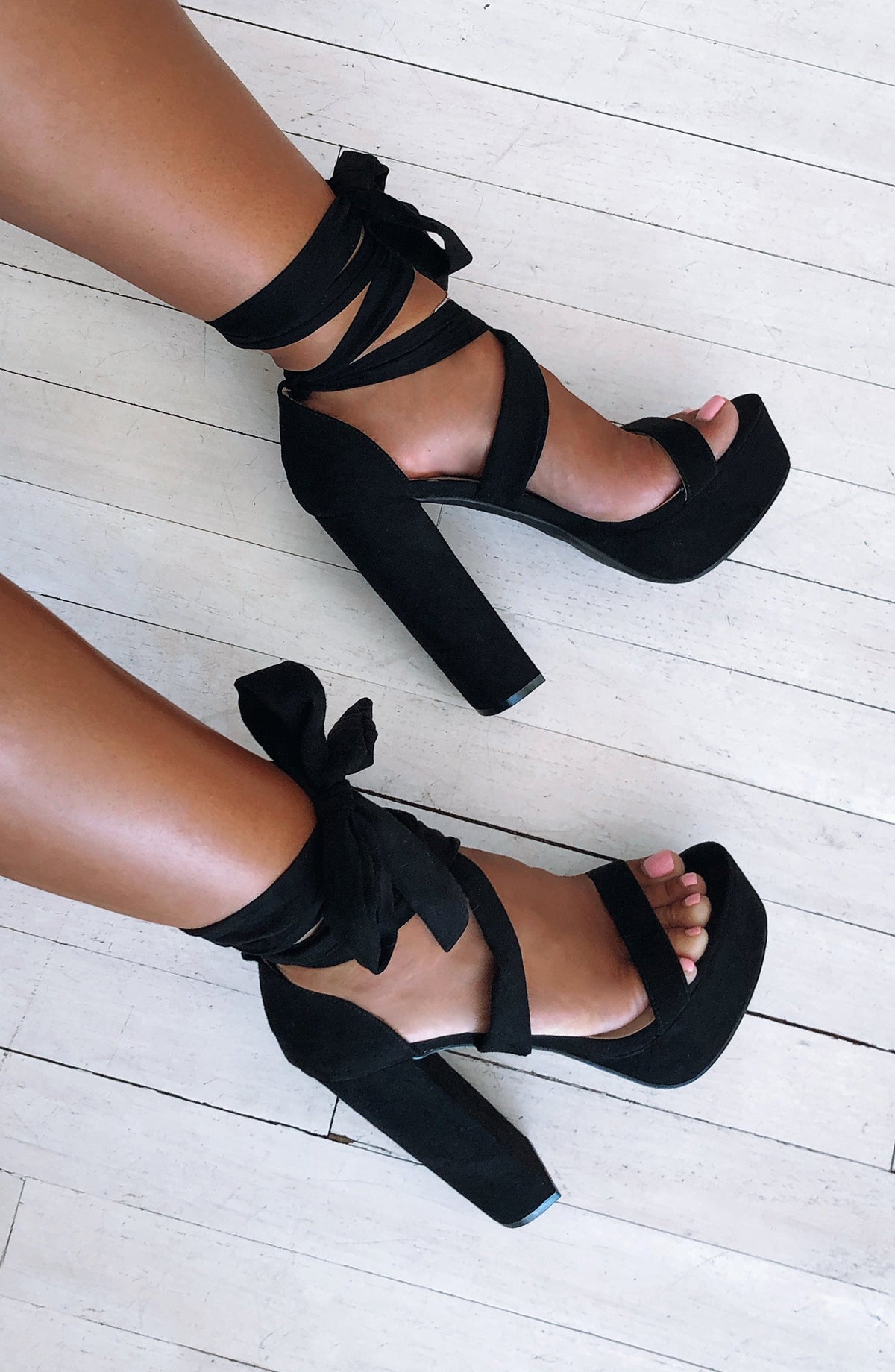 Danica Block Heels - Black