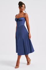 Deanna Midi Dress - Navy