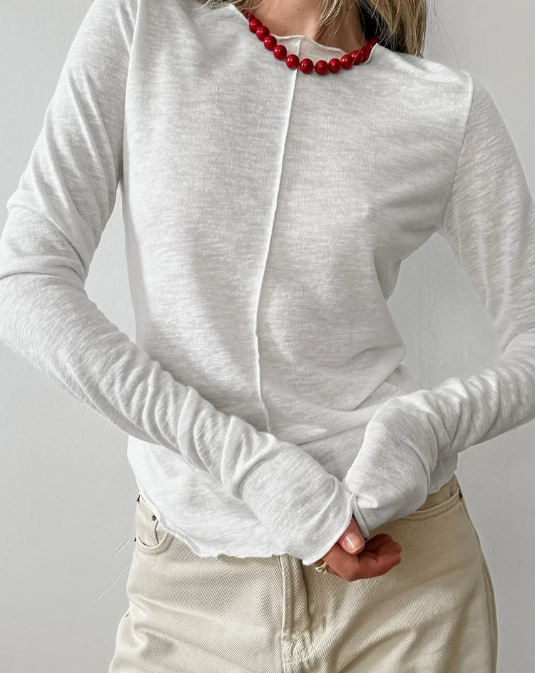 Elegant & Cozy Slim-Fit Top