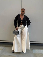 Elegant Knit Button Cardigan