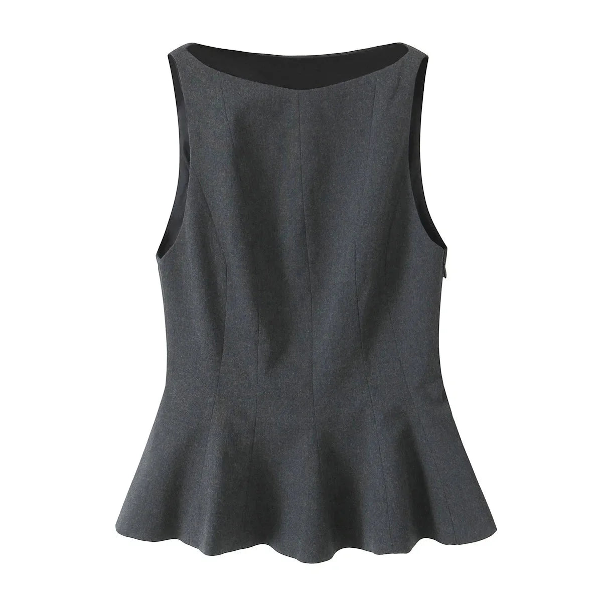 Elegant Ruffle Sleeveless Top