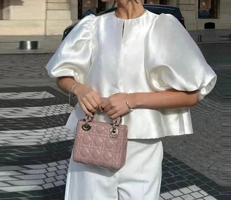 Elegant White Ruffle Fashion Shirts