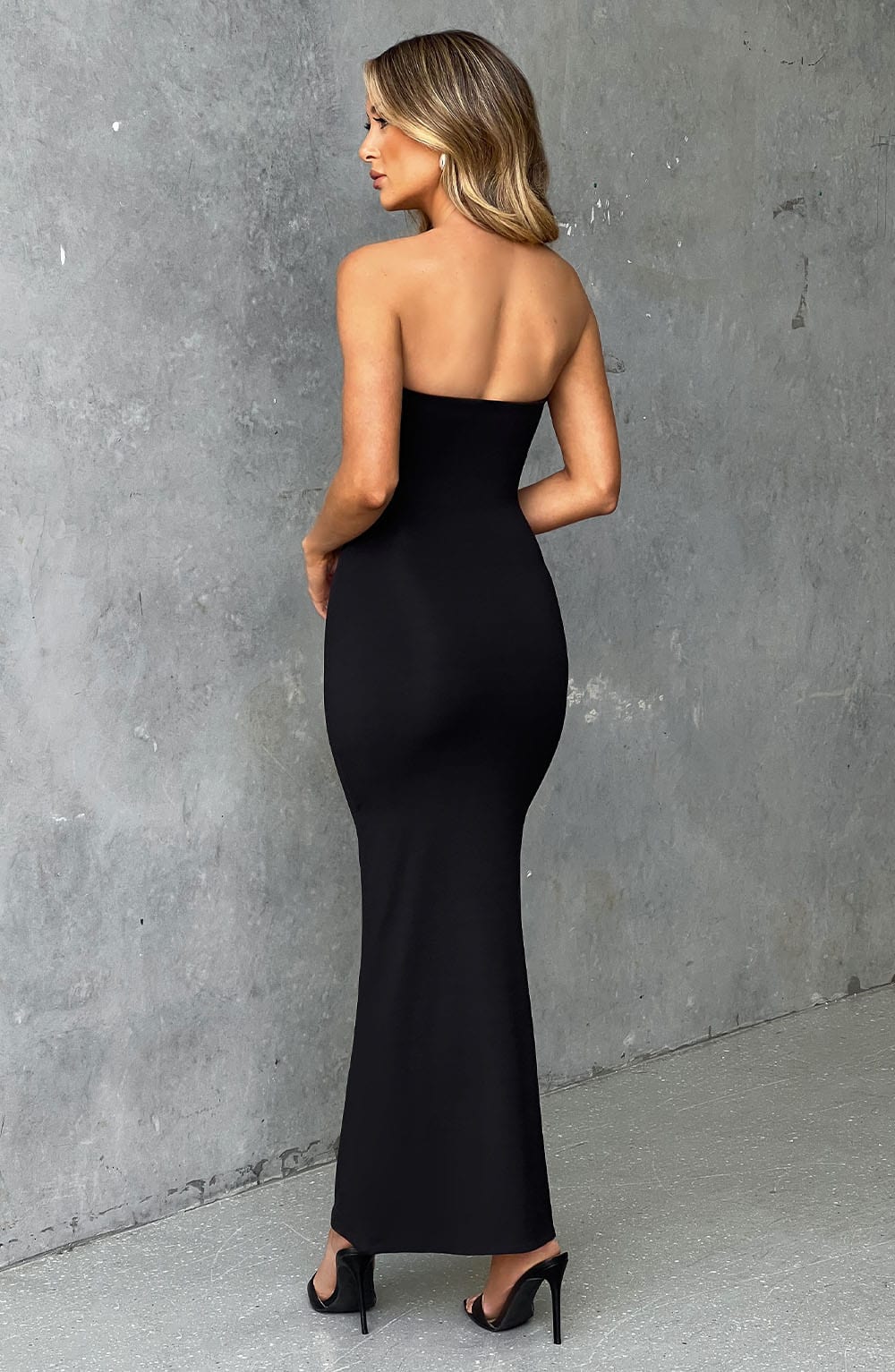 Emery Midi Dress - Jet Black