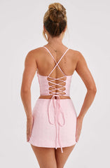 Erika Mini Skirt - Blush