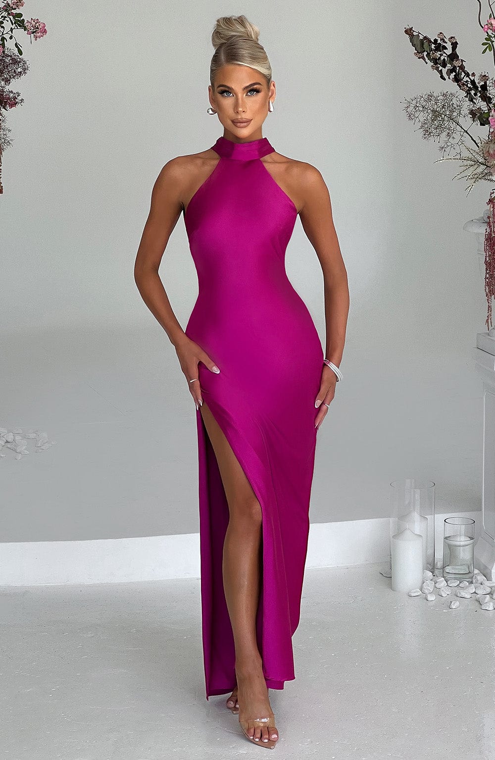 Etta Maxi Dress - Hot Pink