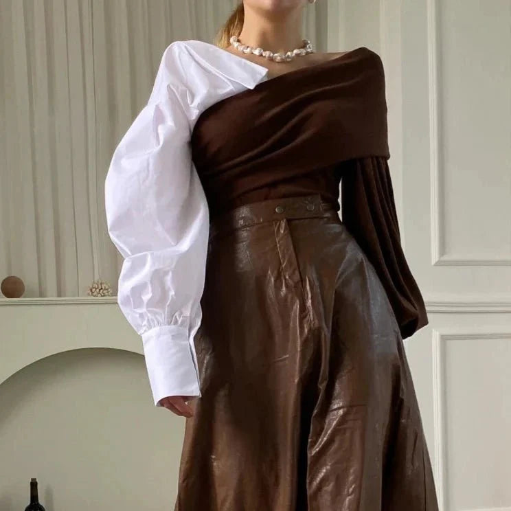 Fashion Off Shoulder Blouse Top