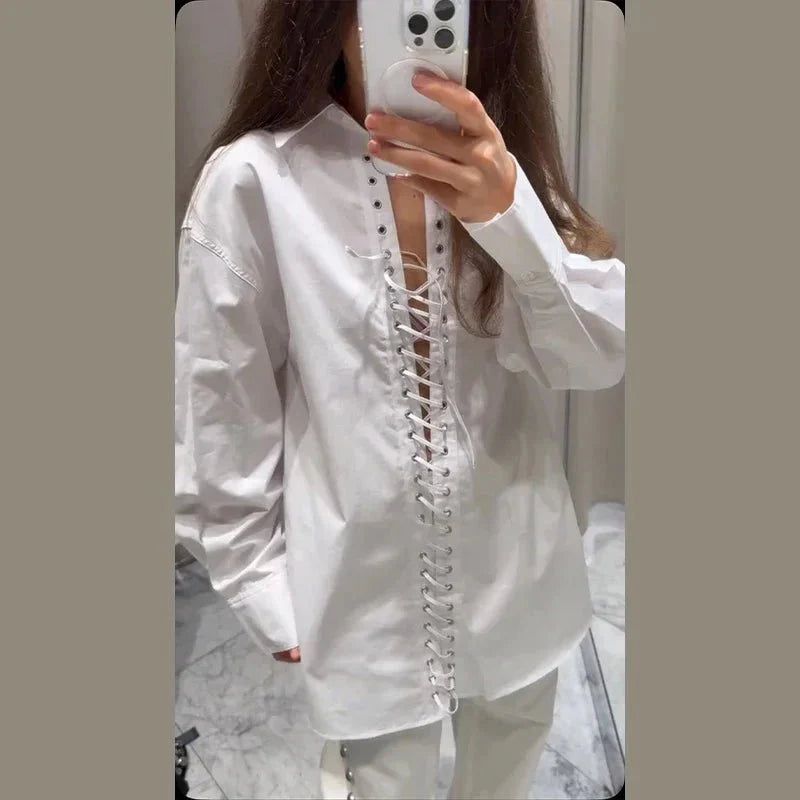 Fashionable Loose Long Sleeve Shirt