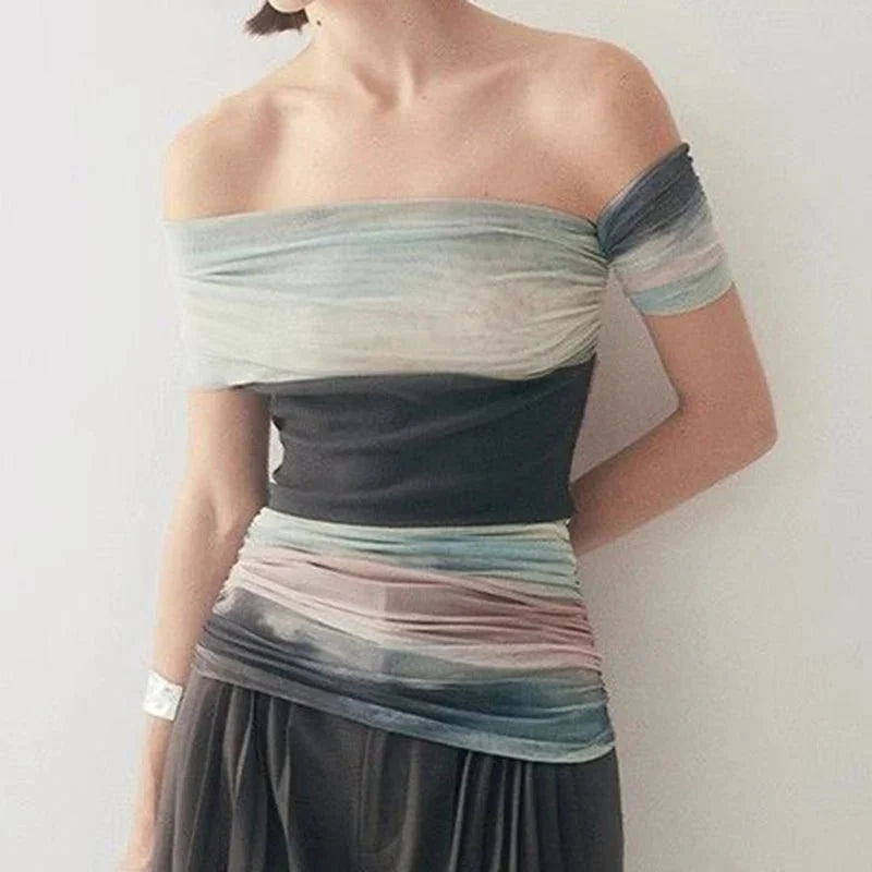 Fashionable Shirt Short Sleeves Top