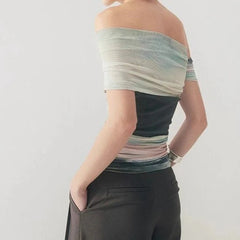 Fashionable Shirt Short Sleeves Top