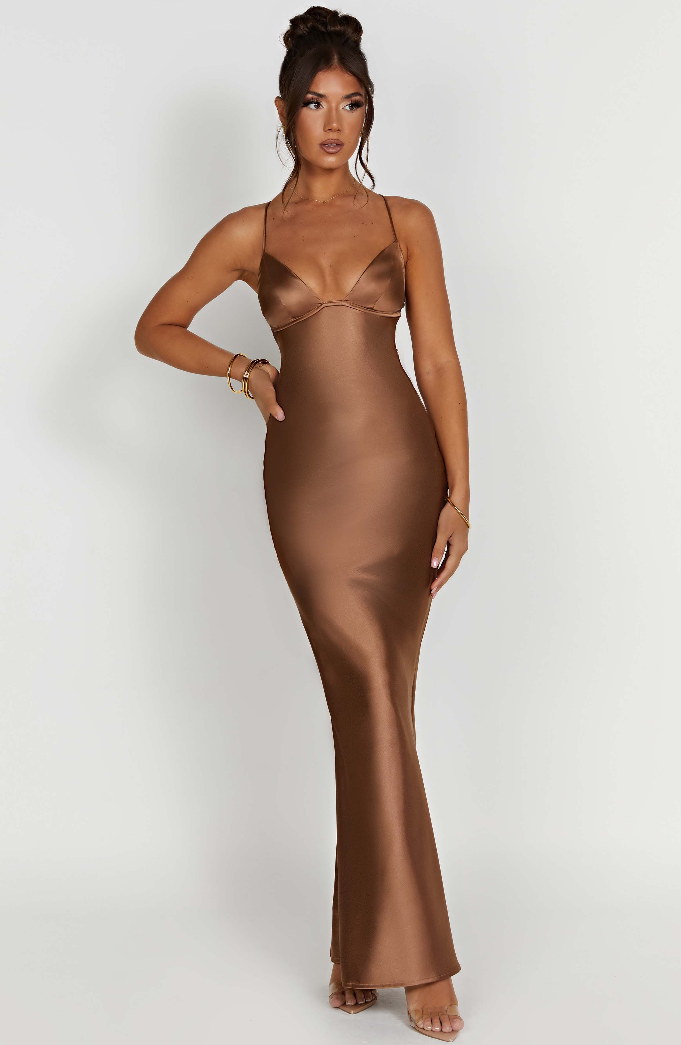 Fenty Maxikleid - Schokolade
