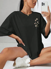 Floral Cluster Cotton Tee