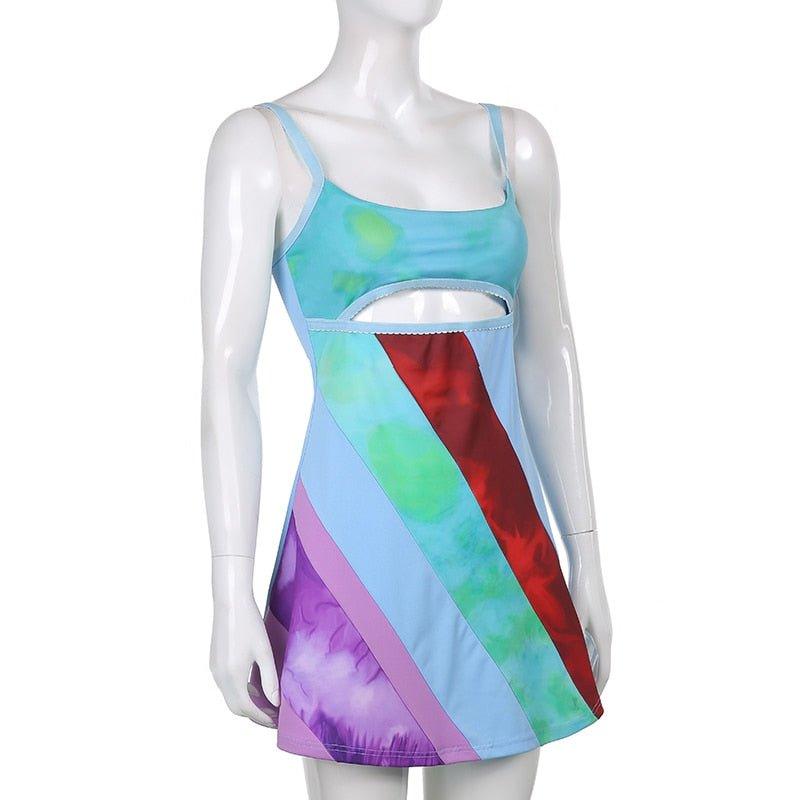 Grace Sheath Patchwork Dress