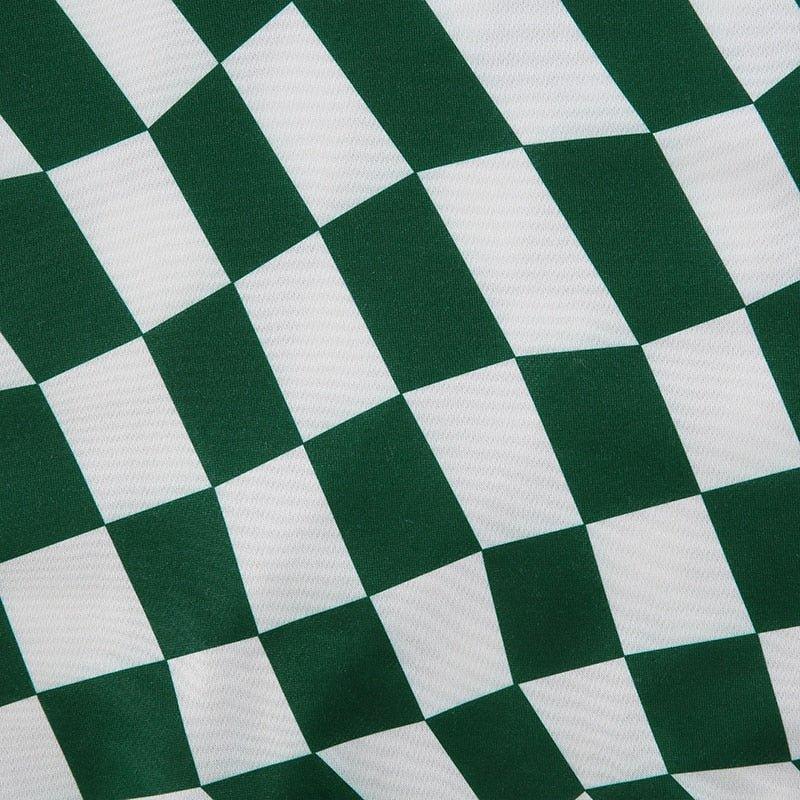 Green Checkered Oversized sweatshirt