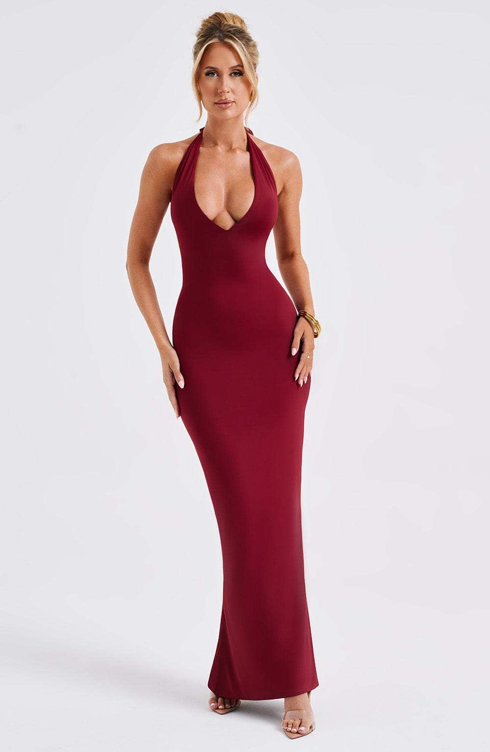 Harmonia Maxi Dress - Burgundy