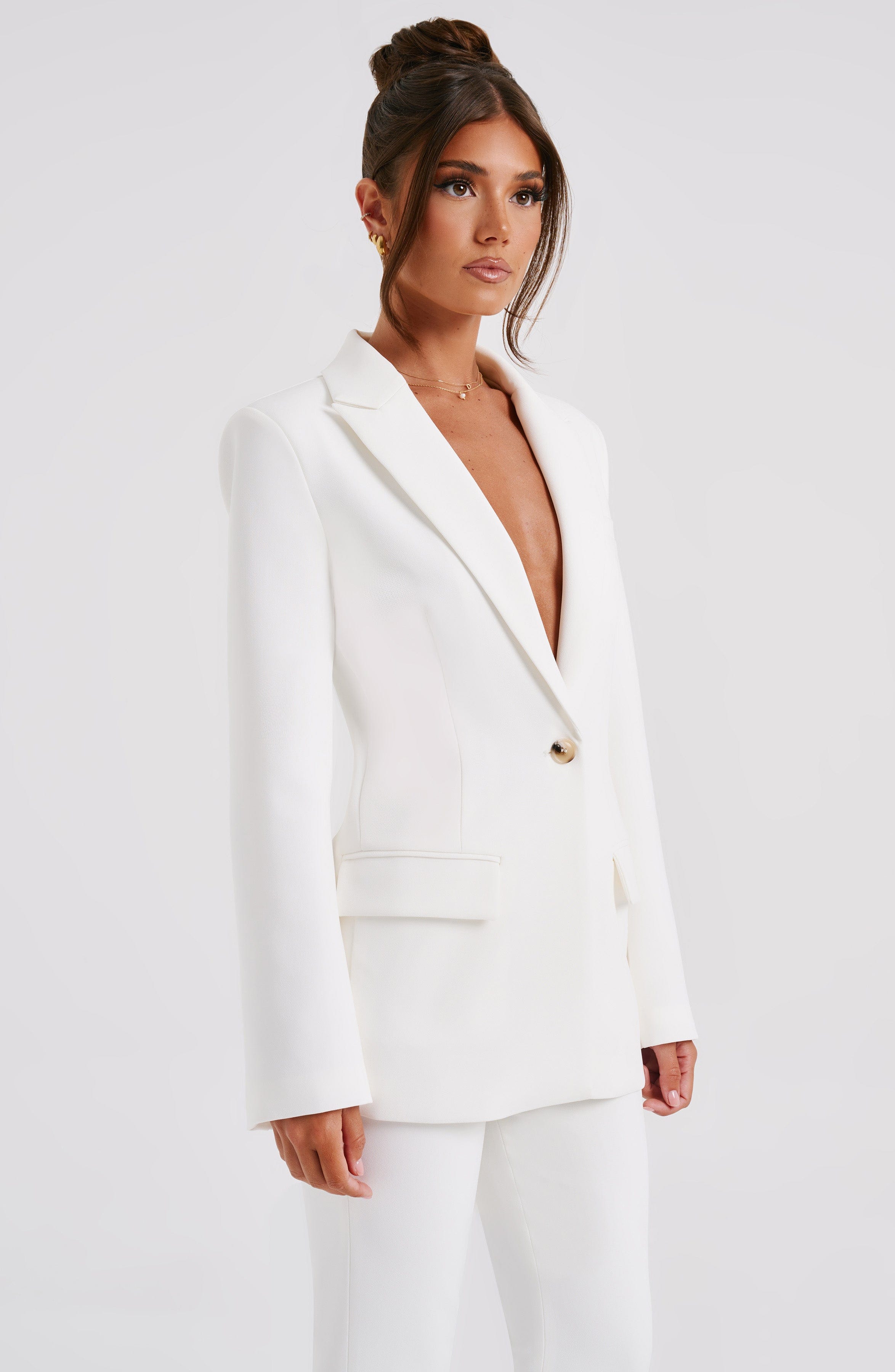 Hazel Suit Jacket - Ivory